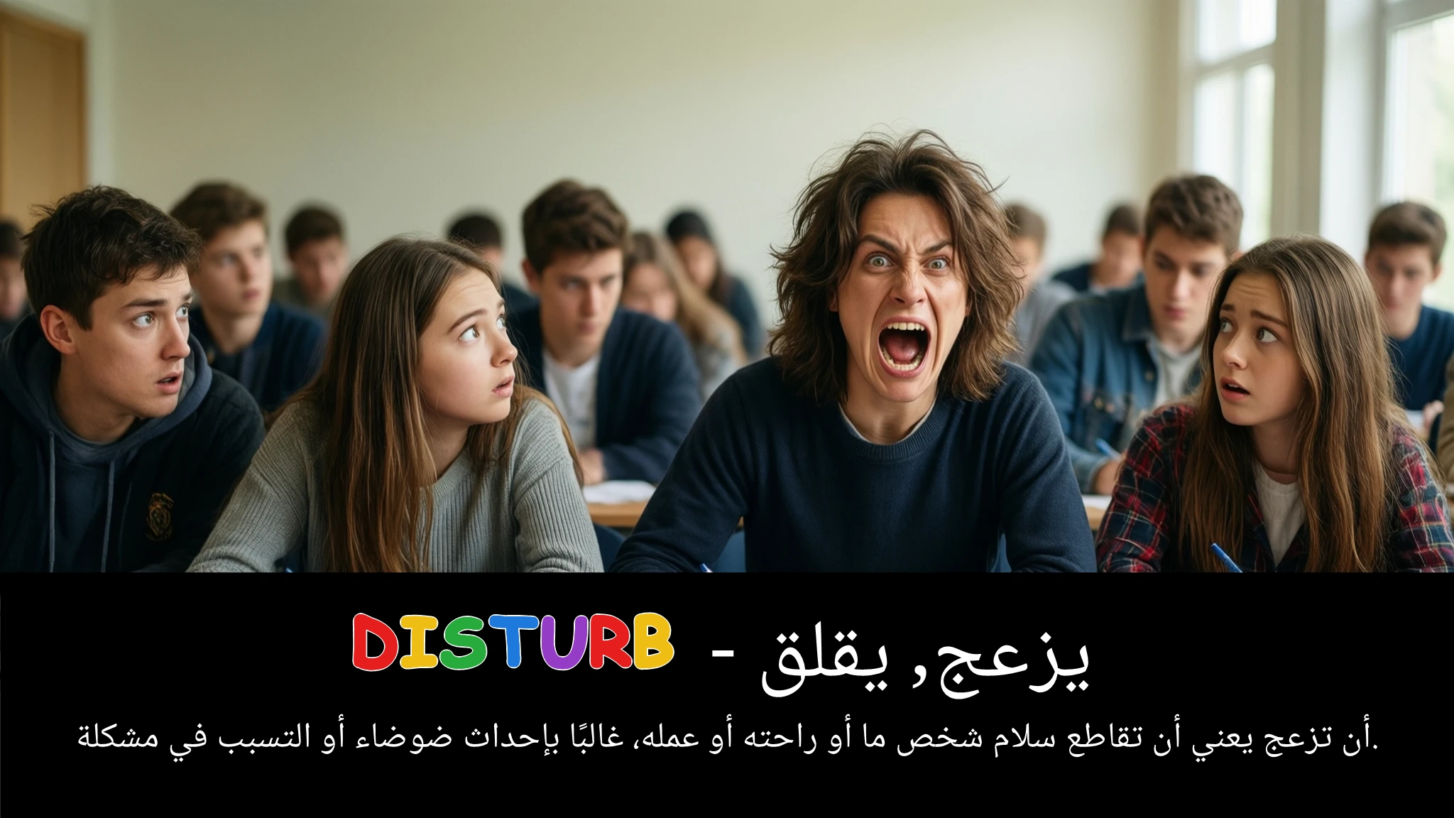 Arabic Illustration for disturb